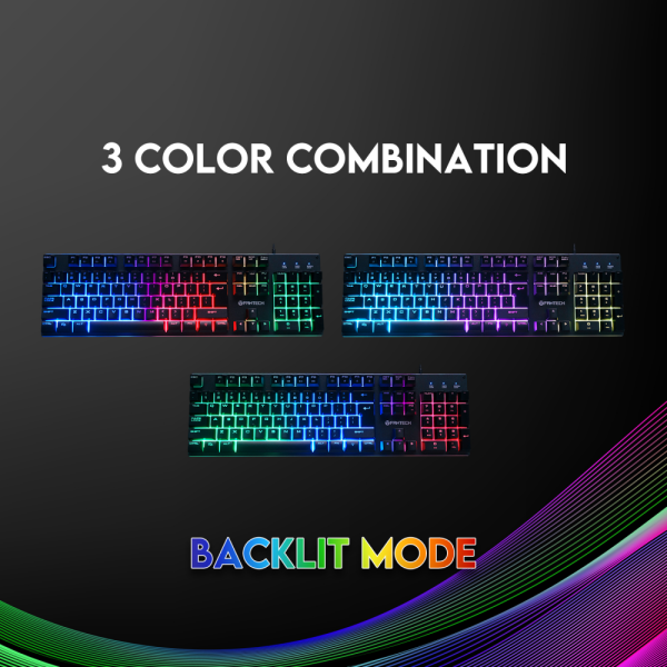 Tastatura Fantech K614L Fighter III Gaming Membranska RGB crna - Image 10