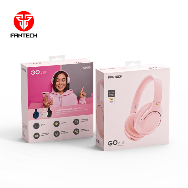 Slušalice Bluetooth FANTECH WH05 GO Vibe wireless roze - Image 4