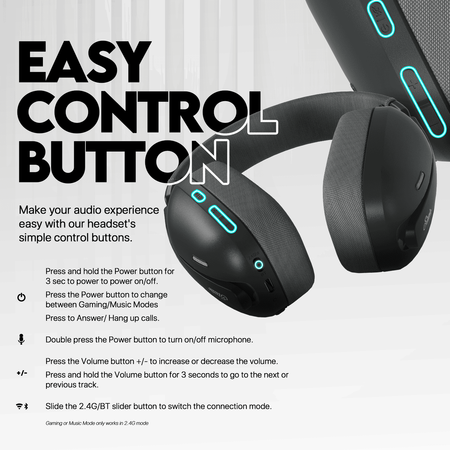 Slušalice Bluetooth FANTECH WHG03 Studio 7.1 crne - Slika 14