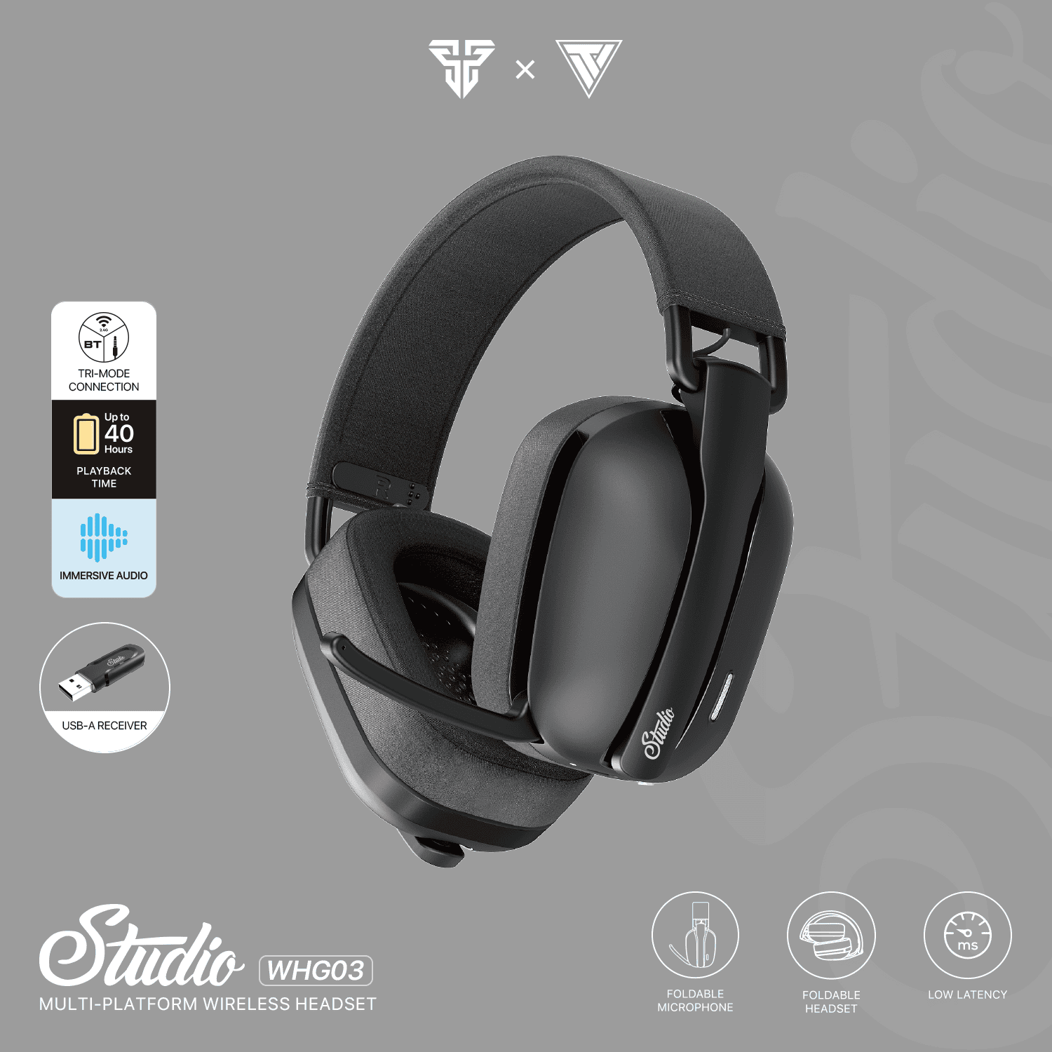 Slušalice Bluetooth FANTECH WHG03 Studio 7.1 crne - Slika 10