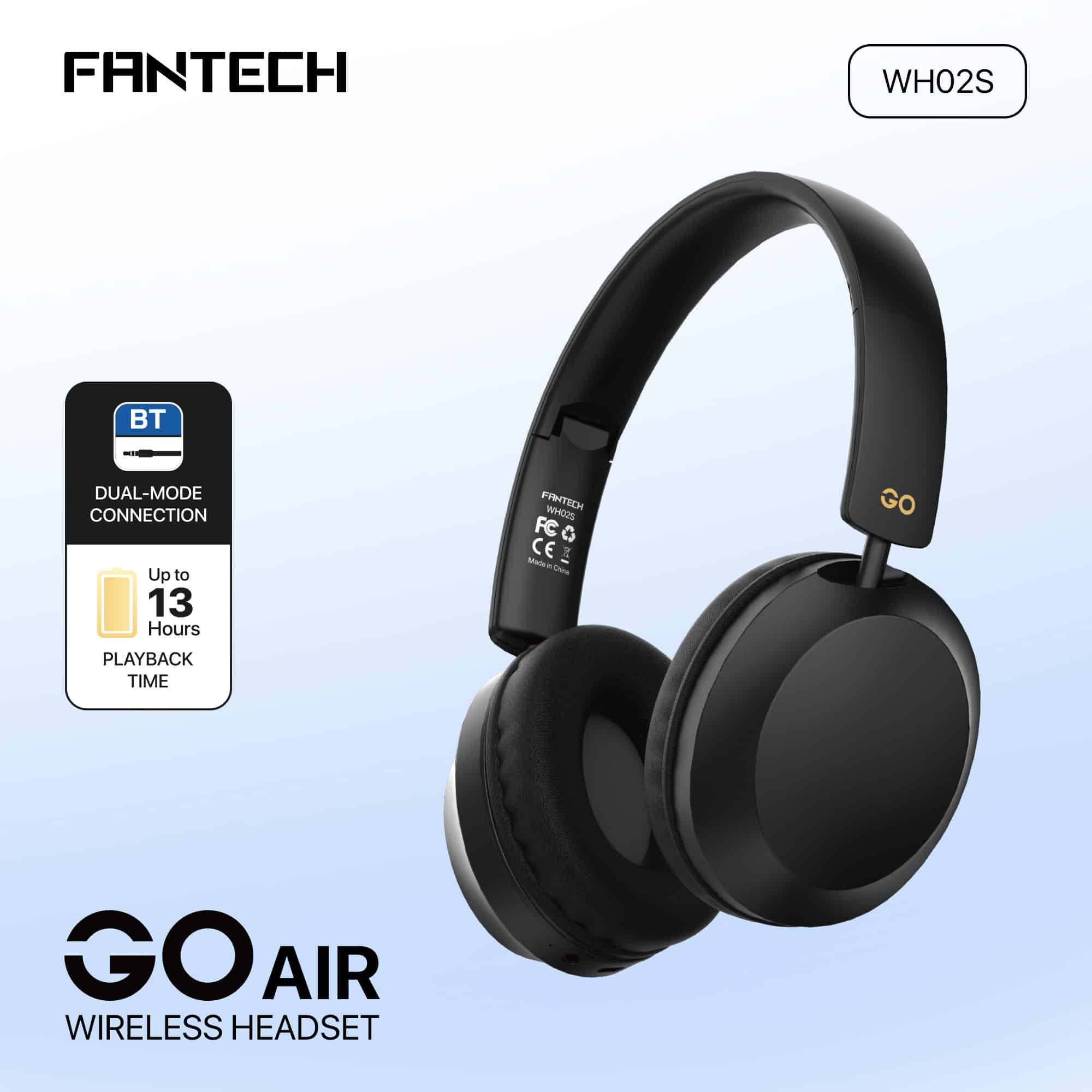 Slušalice Bluetooth FANTECH WH02S GO Air crne - Image 10