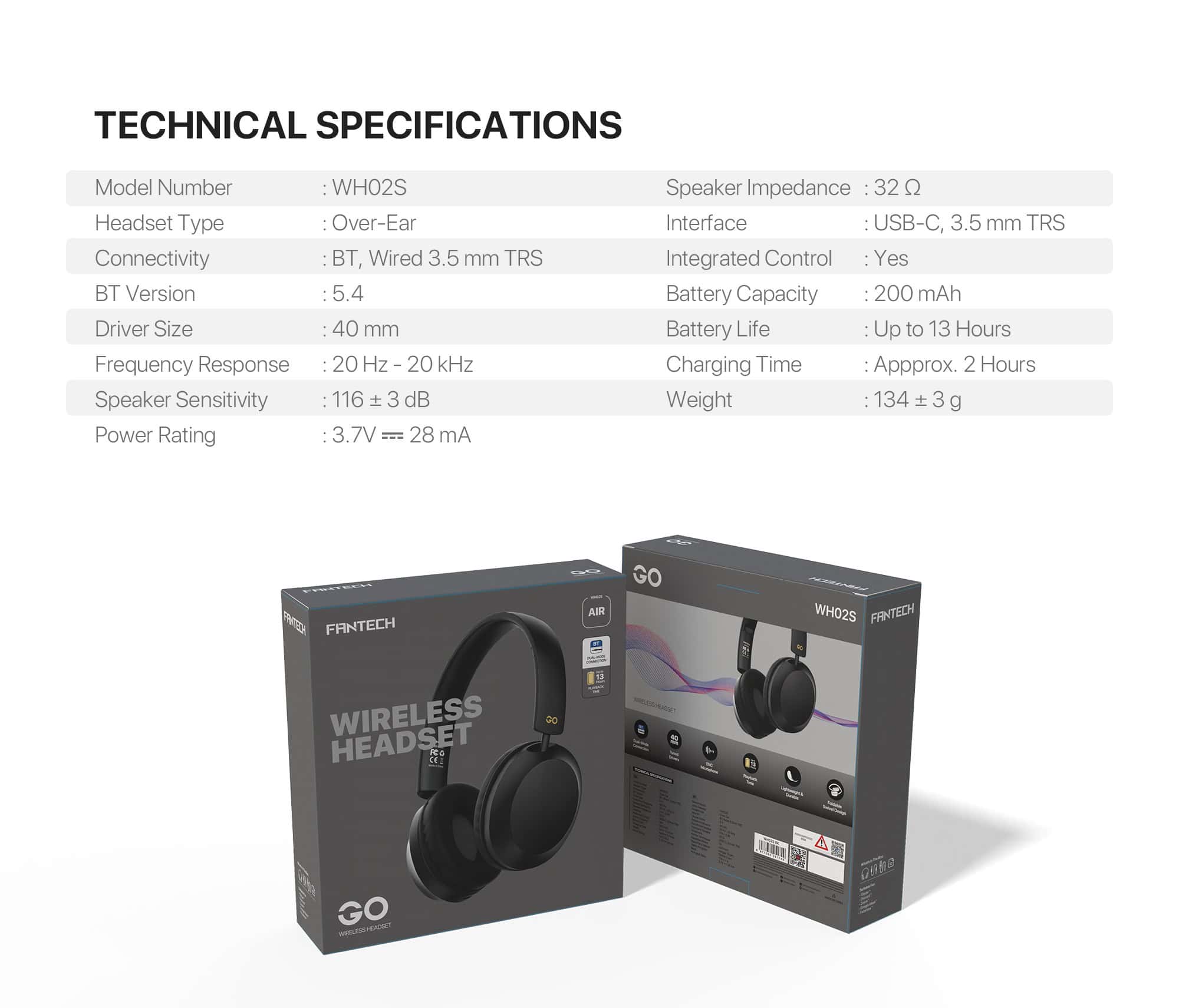 Slušalice Bluetooth FANTECH WH02S GO Air crne - Image 18