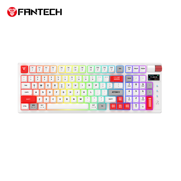 Tastatura Fantech MK918 Atom PRO97 Mehanička Wireless bela (blue switch)