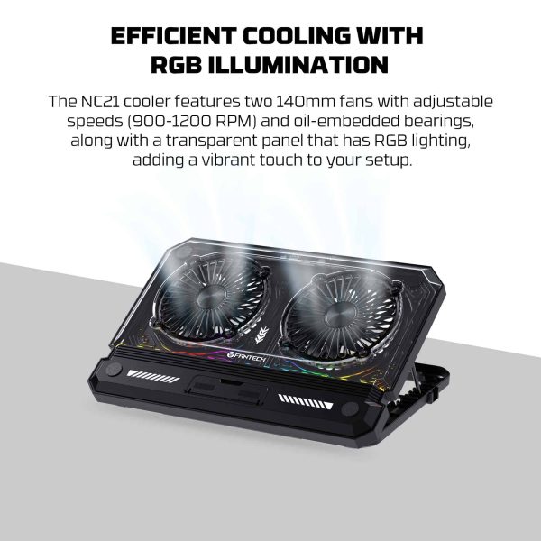 Laptop Cooler Fantech NC21 RGB - Image 13