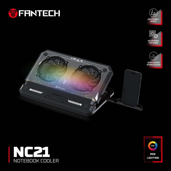 Laptop Cooler Fantech NC21 RGB - Image 12