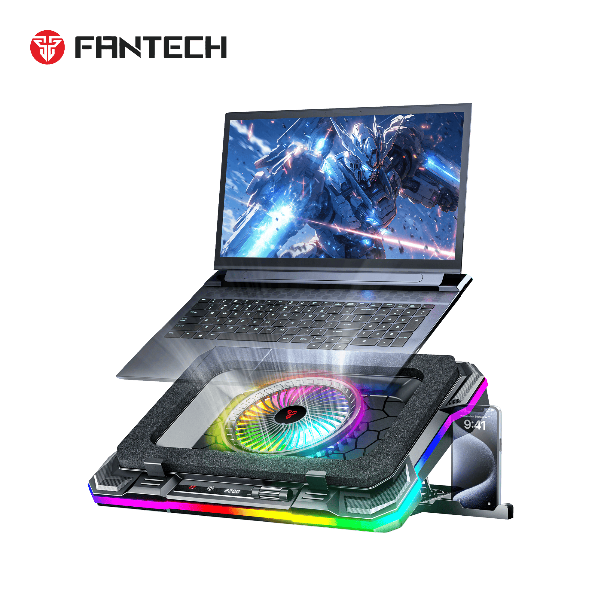 Laptop Cooler Fantech NC22 RGB - Image 5