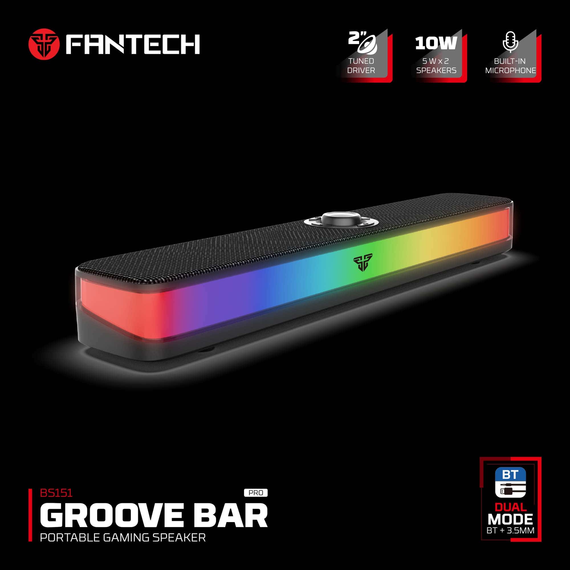Zvučnici Bluetooth Fantech BS151 Groove Bar Pro RGB - Slika 6