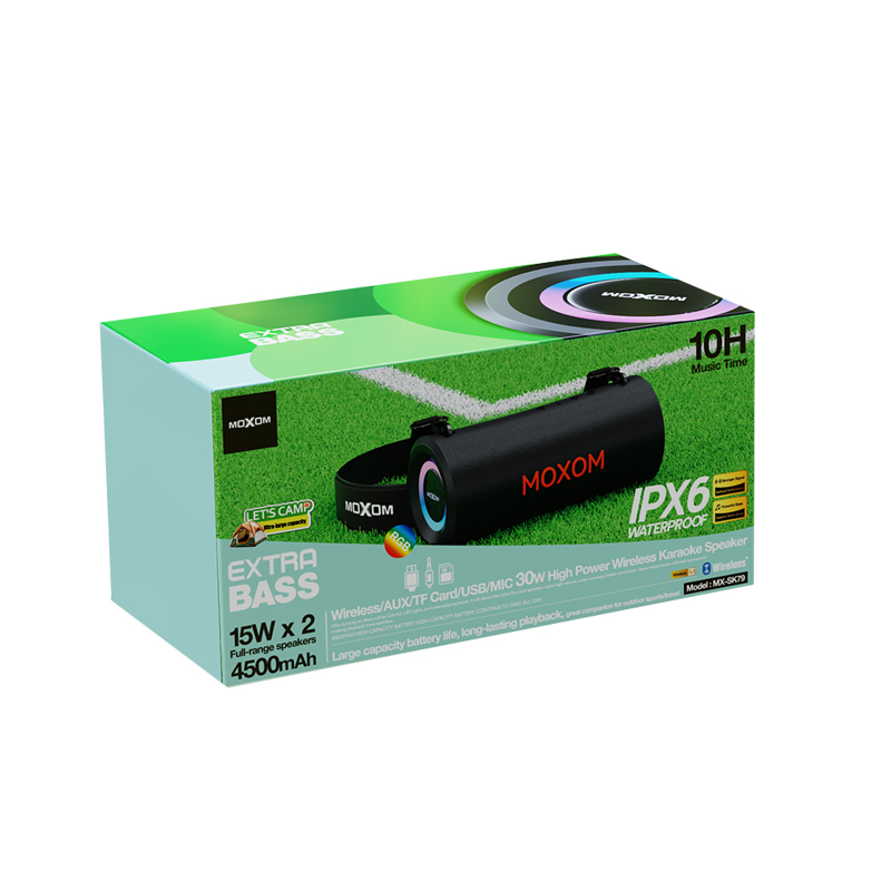 Zvučnici Bluetooth Moxom MX-SK79 crni RGB - Slika 7