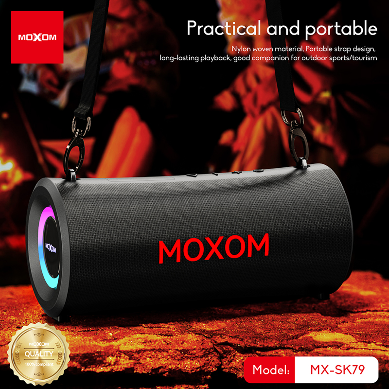 Zvučnici Bluetooth Moxom MX-SK79 crni RGB - Slika 5