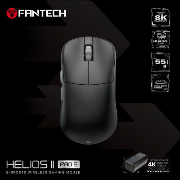 Miš Fantech XD3 (V3) PRO 8K Helios II crni sa ACM03 (dongle)