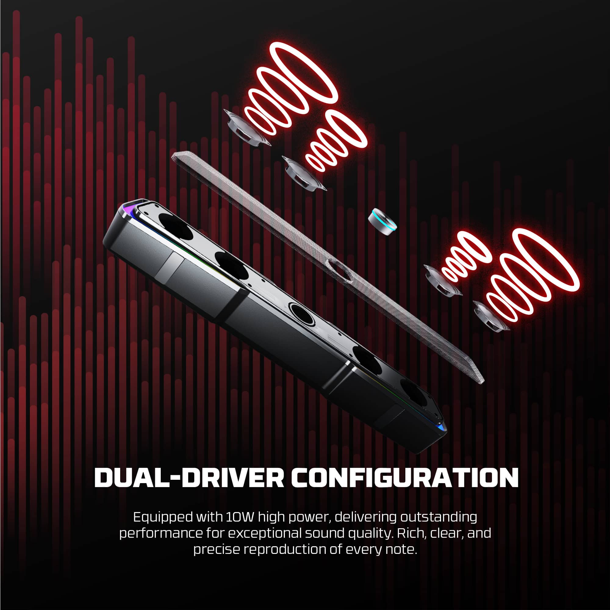 Zvučnici Bluetooth Fantech GS305 Beat Bar - Slika 3