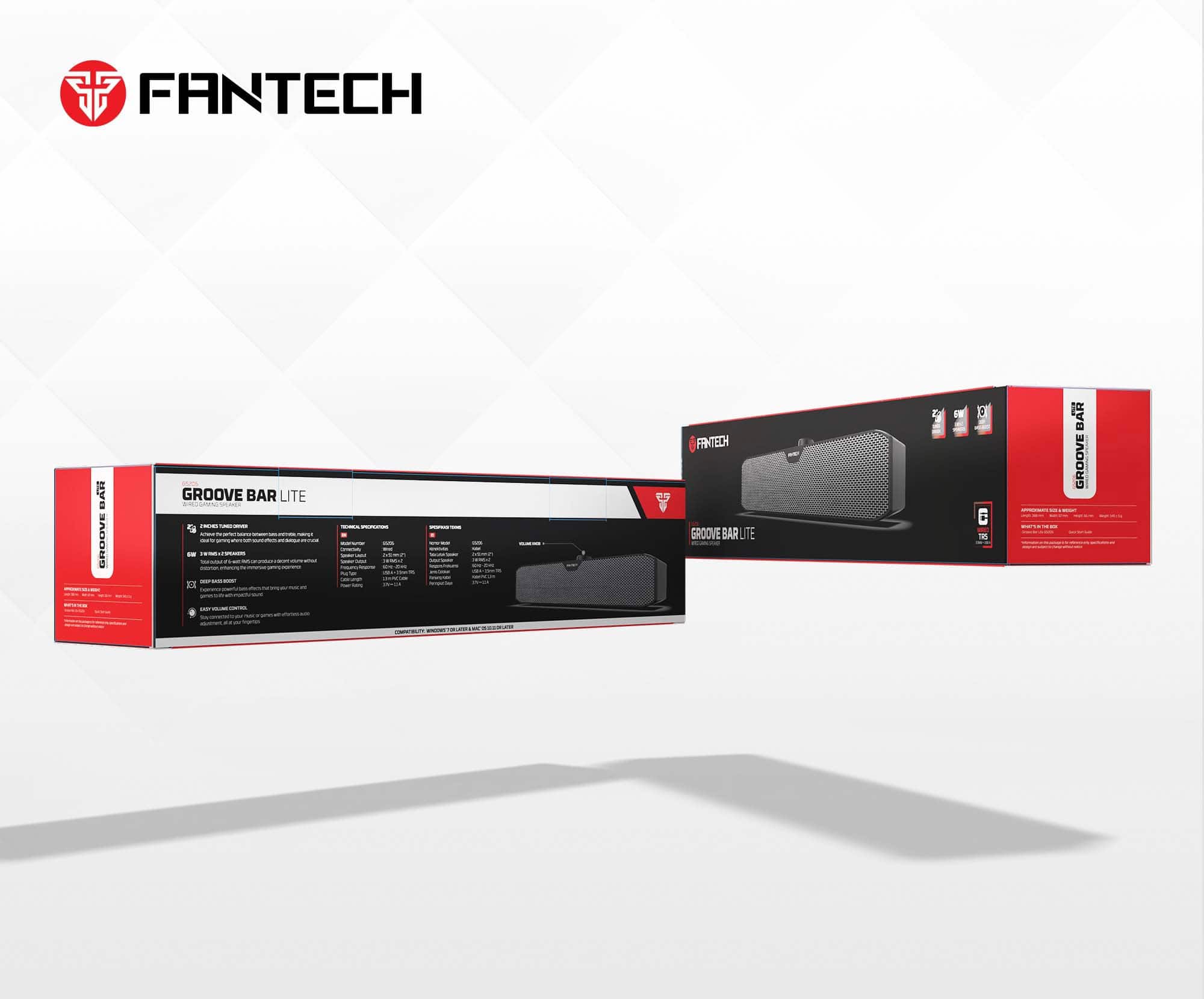 Zvučnici Bluetooth Fantech GS206 Groove Bar Lite - Slika 3