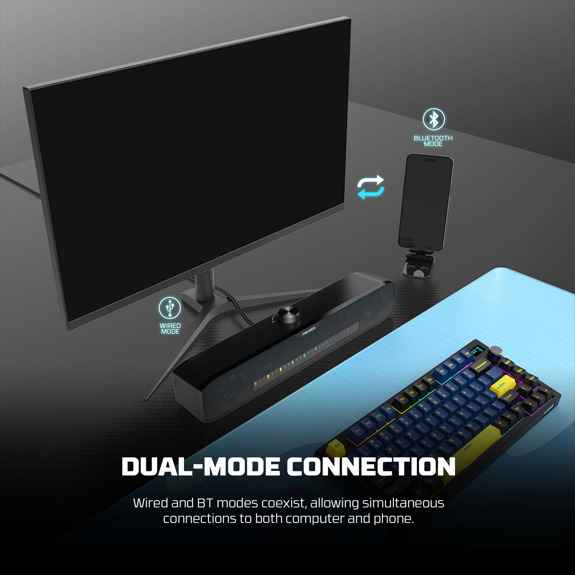 Zvučnici Bluetooth Fantech GS303 Groove Bar - Slika 2
