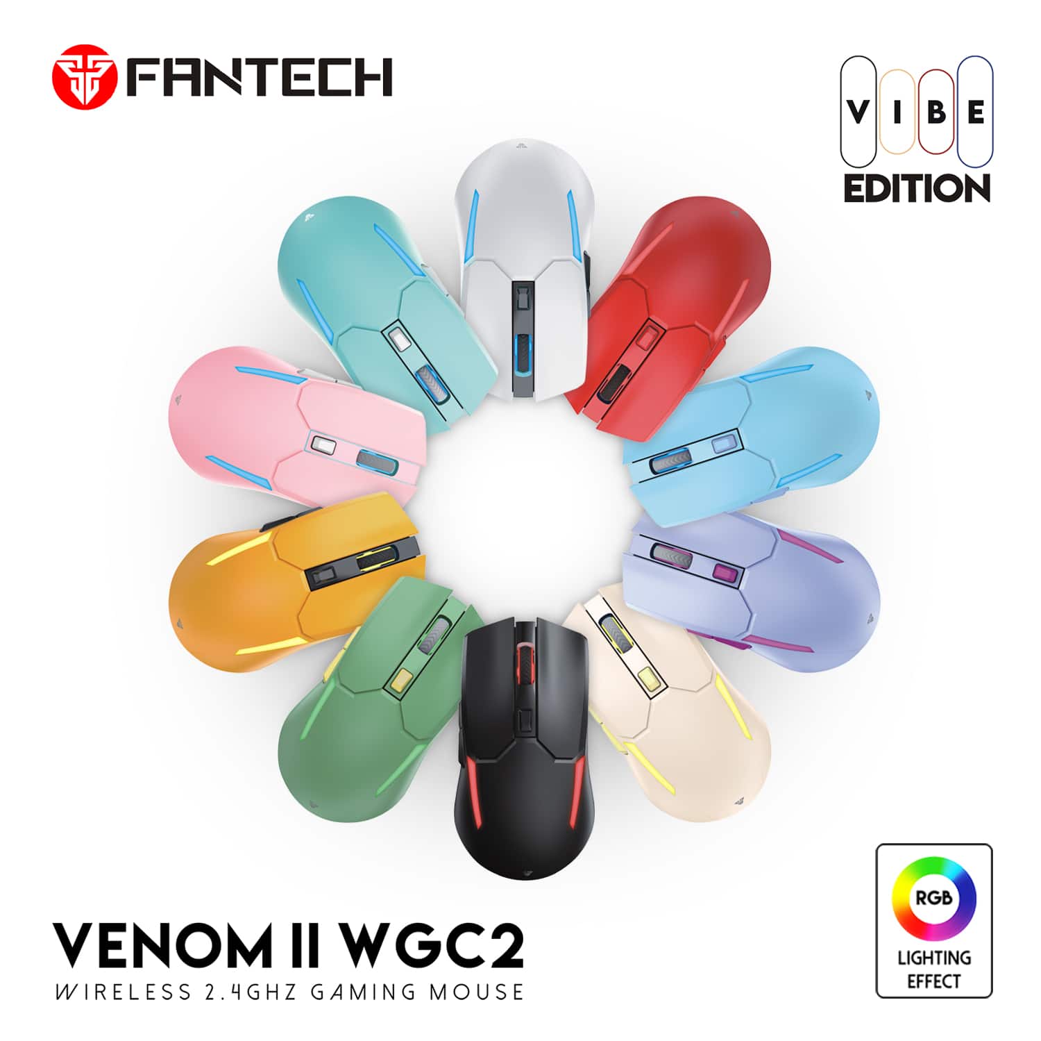 Miš Fantech Venom II WGC2 Wireless Gaming plavi - Image 10