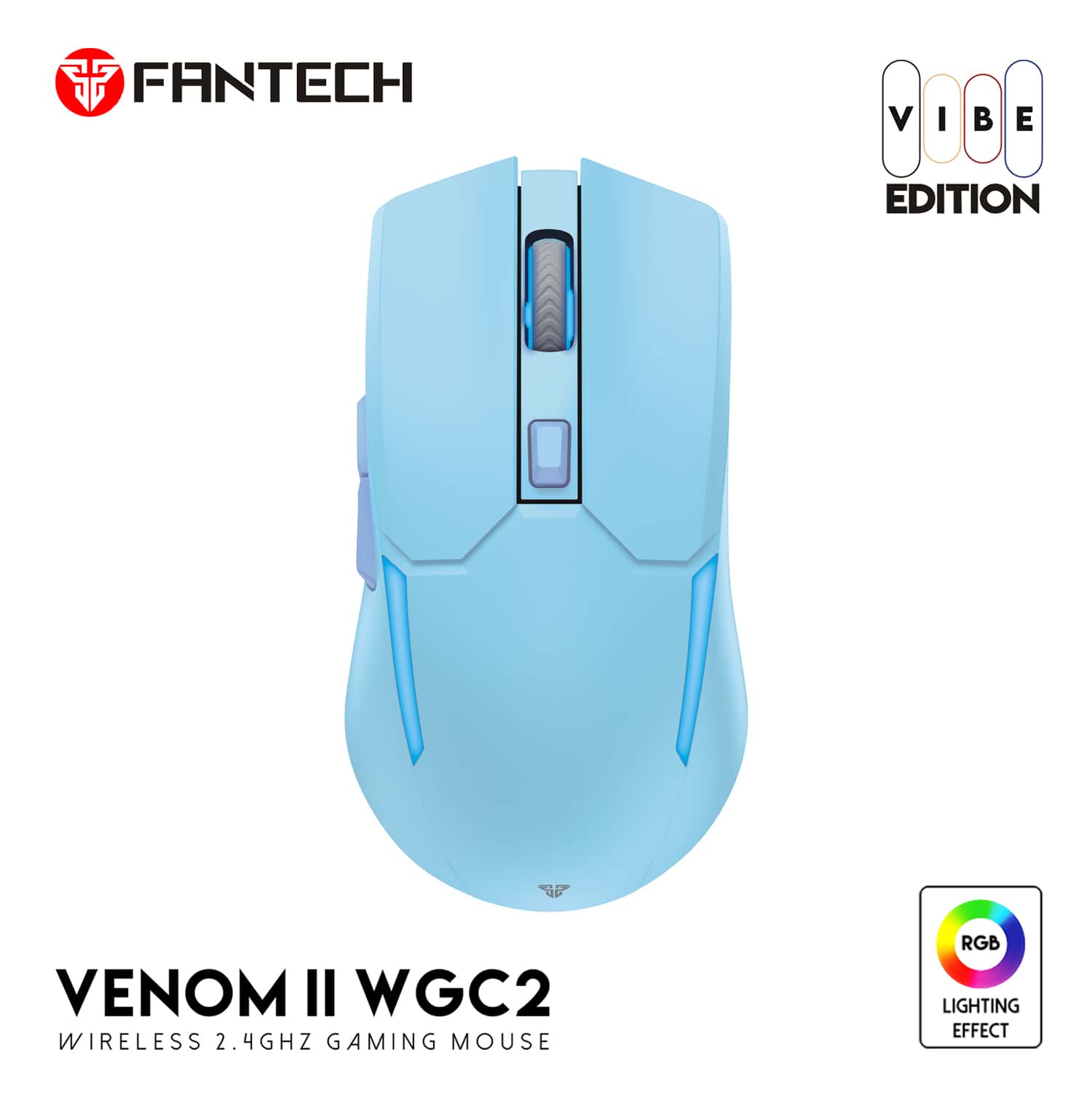 Miš Fantech Venom II WGC2 Wireless Gaming plavi - Image 5