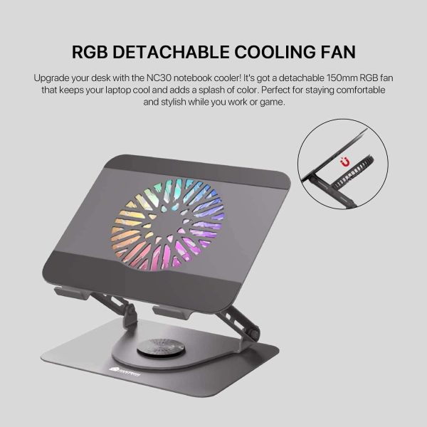 Laptop Cooler Fantech NC30 RGB - Image 9