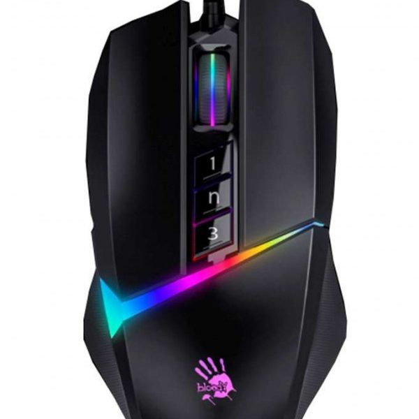Miš A4Tech W60 Max Bloody Gaming Pozadinsko osvetljenje RGB crni USB