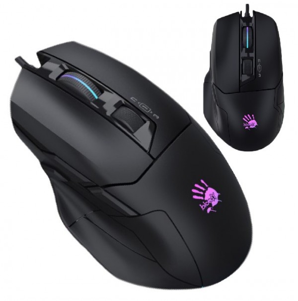 Miš A4Tech W70 Max Bloody Gaming Pozadinsko osvetljenje RGB crni USB - Image 4