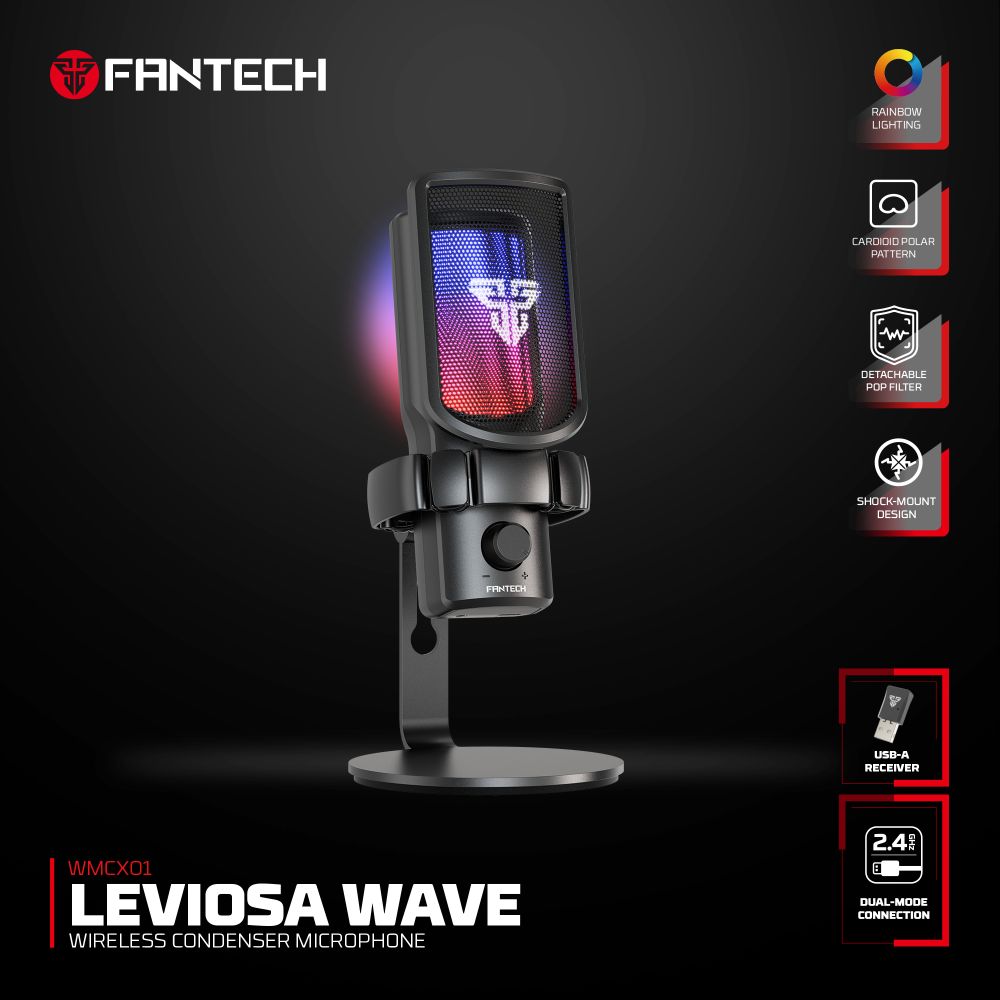 Mikrofon Fantech WMCX01 Leviosa Wave crni - Slika 7