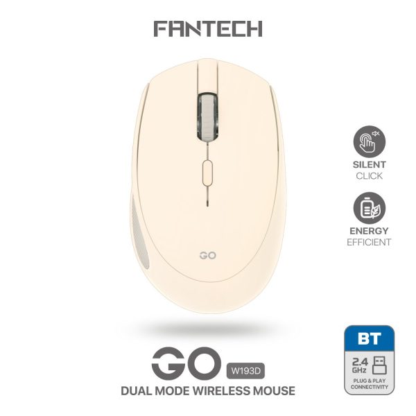 Miš Fantech GO W193D Wireless dual mode (Bluetooth/reciever) bez 1*AA