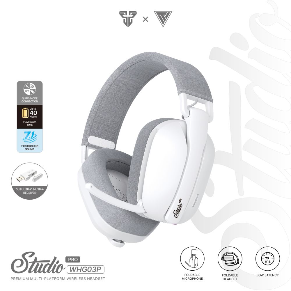 Slušalice Bluetooth FANTECH WHG03 PRO Studio Pro 7.1 bele
