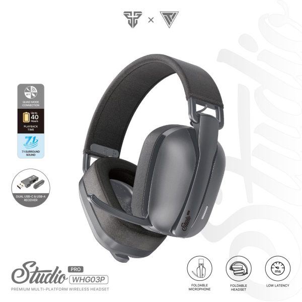 Slušalice Bluetooth FANTECH WHG03 PRO Studio Pro 7.1 crne