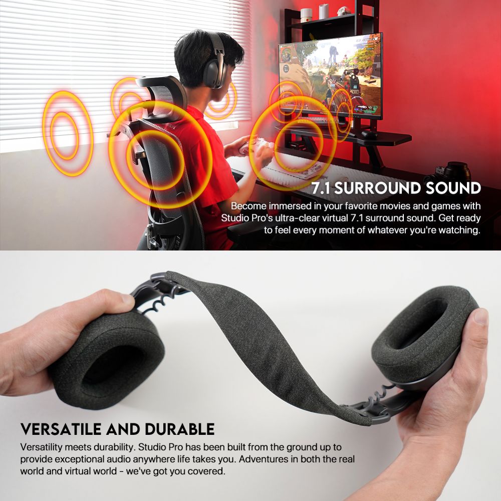 Slušalice Bluetooth FANTECH WHG03 PRO Studio Pro 7.1 bele - Slika 6
