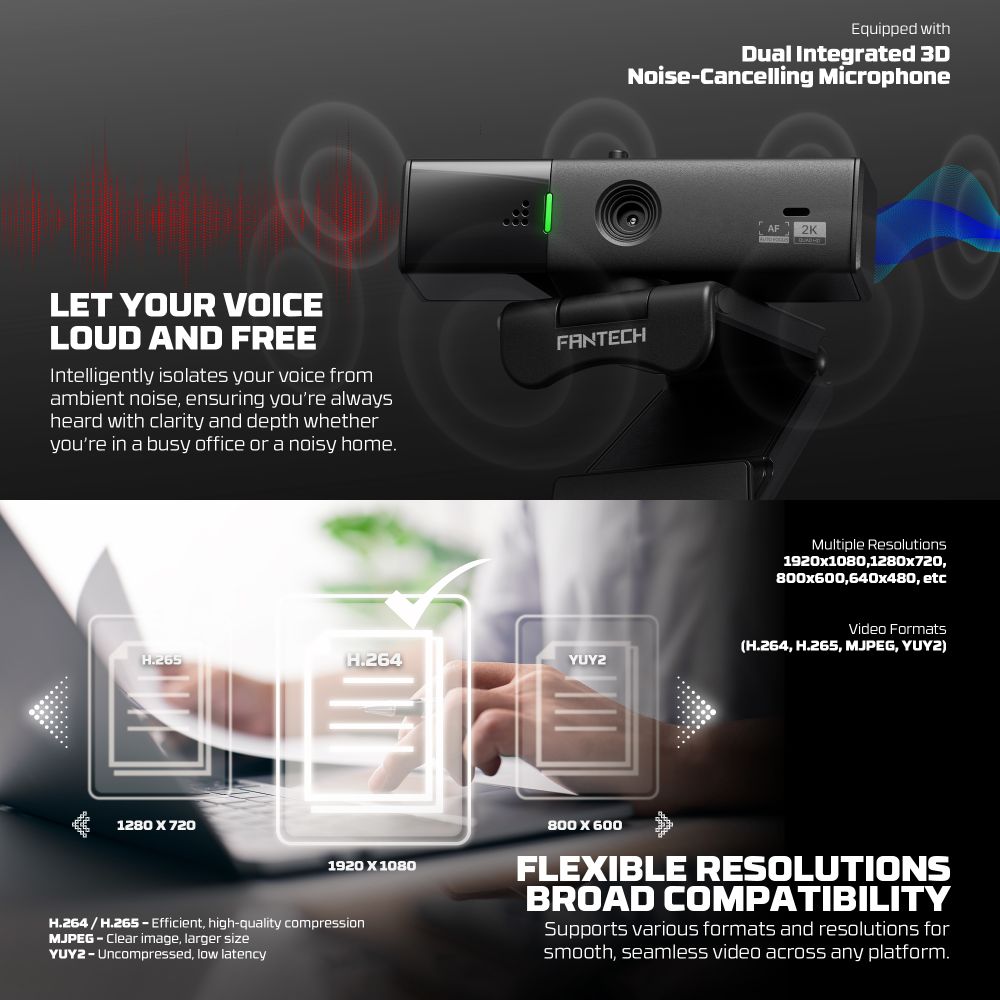 Web Kamera Fantech Luminous C50 usb - Slika 8